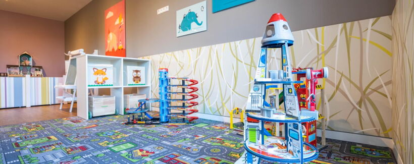 Kinderspielzimmer im Feriendorf am Bakenberg