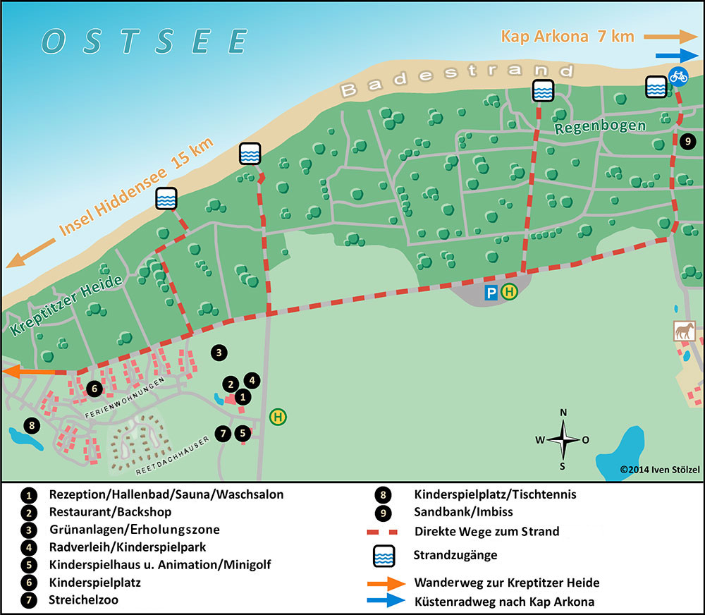 Lageplan Fereindorf am Bakenberg